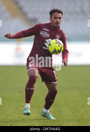 Turin, Italie, le 23rd décembre 2022. Valentino Lazaro de Torino FC lors du match amical au Stadio Grande Torino, Turin. Le crédit photo devrait se lire: Jonathan Moscrop / Sportimage Banque D'Images