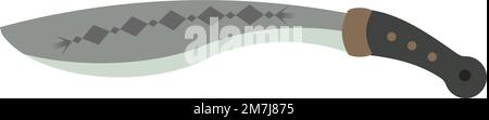 machette isolée sur fond blanc. Illustration vectorielle. Illustration de Vecteur