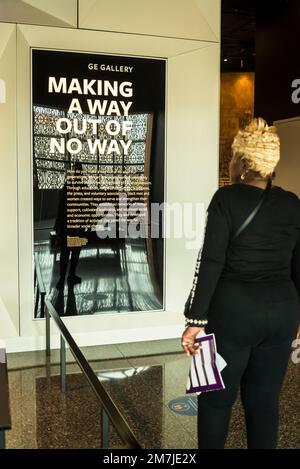 Expositions Making a Way Out of No Way, National Museum of African American History and Culture, Washington, D.C., États-Unis Banque D'Images