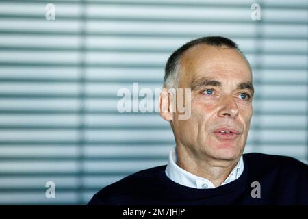 23 novembre 2022, Berlin: Berthold Huber, membre du Conseil de gestion des infrastructures de Deutsche Bahn AG, dans un entretien avec DPA sur la mise en service de la nouvelle ligne Wendlingen-Ulm et les mesures d'infrastructure en général. Photo: Carsten Koall/dpa Banque D'Images