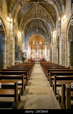 Iglesia de Santa Maria, Monasterio de Santa Maria de Valdedios, Villaviciosa, Asturies, Espagne Banque D'Images