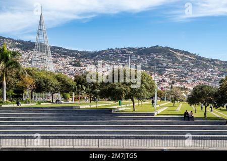 Praça do Povo, Avenida do Mar, Funchal, Portugal Banque D'Images