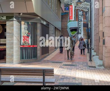 La statue de John Plimmer et son chien à Wellington, en Nouvelle-Zélande. Banque D'Images