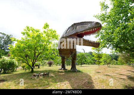 Oertijdmuseum-Boxtel-12-06-2022: Giganotosaurus au dinoparc, pays-Bas Banque D'Images