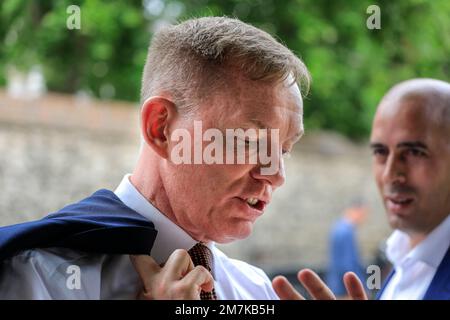 Chris Bryant, gros plan, politicien britannique, député travailliste de Rhondda au pays de Galles, Royaume-Uni Banque D'Images