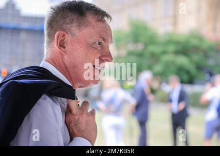 Chris Bryant, en gros souriant, politicien britannique, député travailliste de Rhondda au pays de Galles, Royaume-Uni Banque D'Images