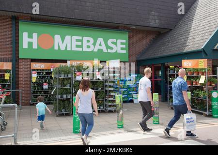 Magasin de HomeBase Banque D'Images