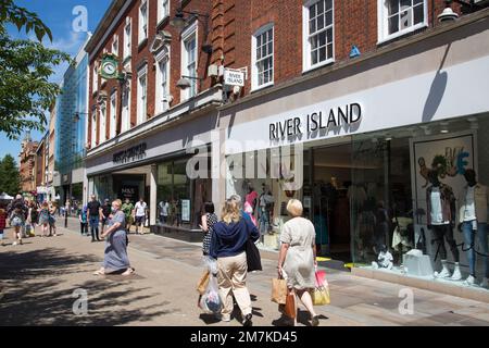 High Street, Worcester Banque D'Images