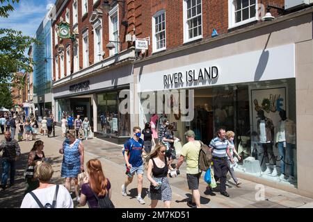 High Street, Worcester Banque D'Images