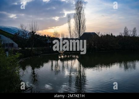 Une vue générale de l'expérience du delta au parc à thème Oltremare sur 31 décembre 2022 à Riccione, Italie (photo d'Alessandro Bremec/NurPhoto)0 Banque D'Images