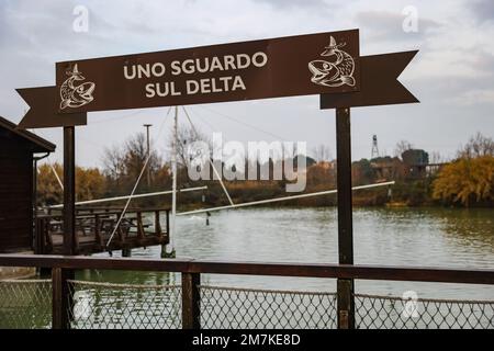 Une vue générale de l'expérience du delta au parc à thème Oltremare sur 31 décembre 2022 à Riccione, Italie (photo d'Alessandro Bremec/NurPhoto)0 Banque D'Images