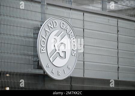 Logo du tournoi de tennis Roland-Garros Banque D'Images