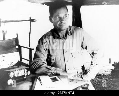 Lieutenant-colonel Lewis B. « Chesty » Puller, USMC, commandant du 1st Bataillon, 7th Marine Regiment à Guadalcanal (1942). Base: Guadalcanal pays: Iles Salomon (SLB) Banque D'Images