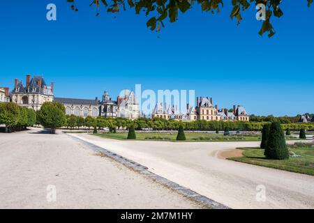 Fontainebleau (région de Paris) : le château et le parc Banque D'Images