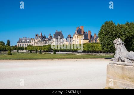 Fontainebleau (région de Paris) : le château et le parc Banque D'Images