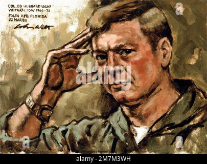 Illustration: 'Memories of col. Artiste de Hubbard : John Witt, US Air Force Art Collection. Pays : inconnu Banque D'Images