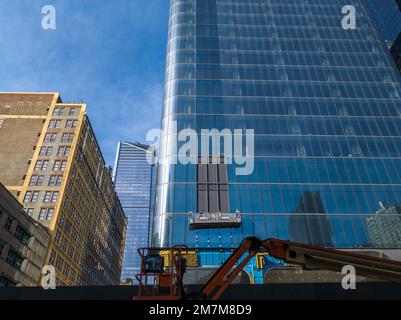 Le développement de Manhattan West (Brookfield West) dans la zone de développement de Hudson yards à New York, dimanche, 8 janvier 2023. (© Richard B. Levine) Banque D'Images