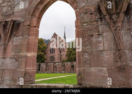 Europe, Allemagne, Sud de l'Allemagne, Bade-Wurtemberg, Forêt Noire, Hirsau, vue sur la Chapelle de la Dame dans le monastère de Hirsau Banque D'Images