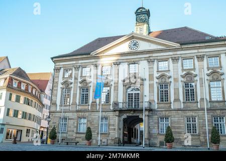 Europe, Allemagne, Sud de l'Allemagne, Bade-Wurtemberg, Esslingen, Hôtel de ville d'Esslingen Banque D'Images