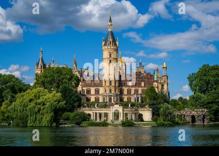 Château de Schwerin, Parlement d'État, Mecklembourg-Poméranie occidentale, Allemagne Banque D'Images