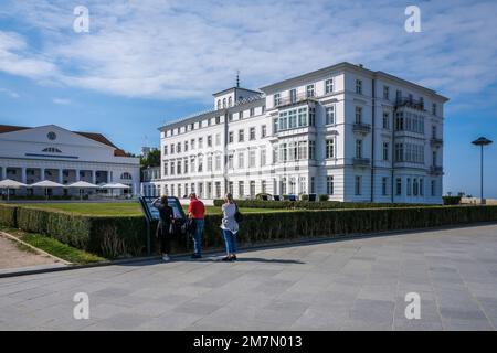 Grand Hotel, station balnéaire, Heiligendamm, Mecklenburg-Vorpommern, Allemagne Banque D'Images