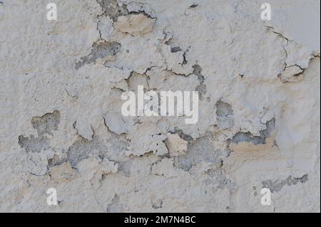 Texture craquelée sur le mur Banque D'Images