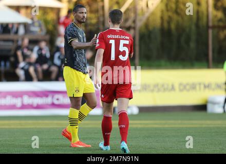 Marbella, Allemagne. 10th janvier 2023. firo : 01/10/2023, football . Football: Test match dans le camp d'entraînement de Marbella BVB, Borussia Dortmund - Fortuna Dusseldorf première affectation pour BVB depuis son cancer.: Sébastien Haller crédit: dpa/Alay Live News Banque D'Images