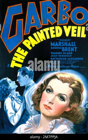 the3 VOILE PEINT 1934 film MGM avec Greta Garbo Banque D'Images