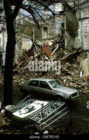 Destruction causée par un tremblement de terre majeur sur 23 novembre. Base: Avellion pays: Italie (ITA) Banque D'Images