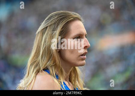 Elena Vallortigara (Italie). Femmes High Jump. Championnats d'Europe Munich 2022 Banque D'Images