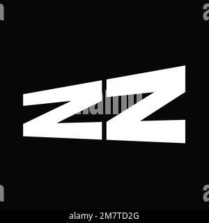 ZZ logo monogramme grand alphabet vecteur images modèle de conception Banque D'Images