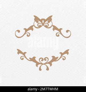 Cadre décoratif vectoriel élégant bronze Illustration de Vecteur