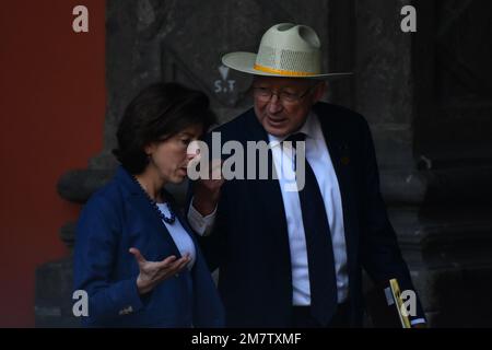 Mexico, Mexique. 10th janvier 2023. Ken Salazar, ambassade des États-Unis au Mexique lors d'une conférence d'information sur le Sommet des dirigeants nord-américains de 10th au Mexique, au Palais national de 10 janvier 2023, à Mexico, au Mexique. (Credit image: © Carlos Tischler/eyepix via ZUMA Press Wire) USAGE ÉDITORIAL SEULEMENT! Non destiné À un usage commercial ! Banque D'Images