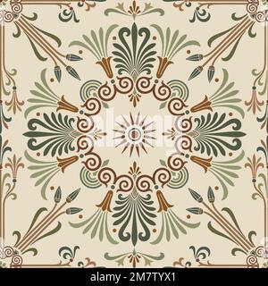 Fond de motif vectoriel sans couture pour clé grecque Illustration de Vecteur