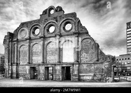 Berlin, Allemagne - 6 avril 2017: Ruines de la gare Anhalter Bahnhof à Berlin Banque D'Images