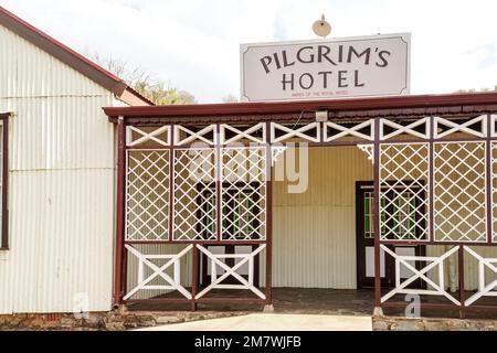 Pèlerins REST, Mpumalanga, Afrique du Sud typique architecture traditionnelle et détails architecturaux sur un bâtiment de la période concept voyage, tourisme Banque D'Images