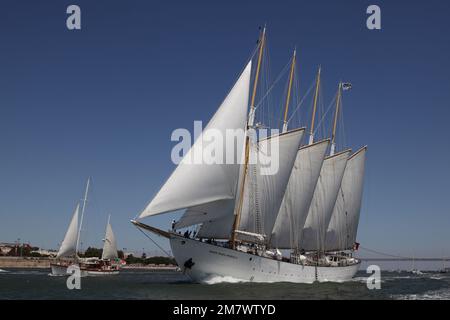 Goélette portugaise Santa Maria Manuela, Lisbonne, 2012 Banque D'Images