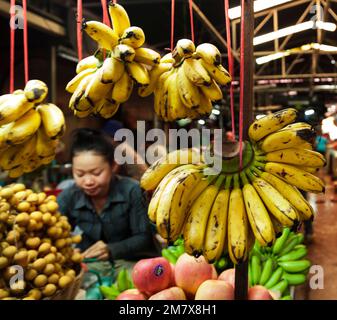 Marché en Cambodge Banque D'Images