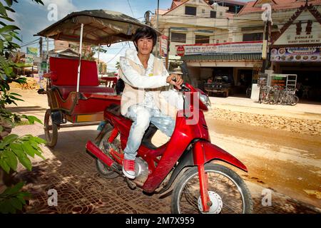 Tuk Tuk au Cambodge Banque D'Images