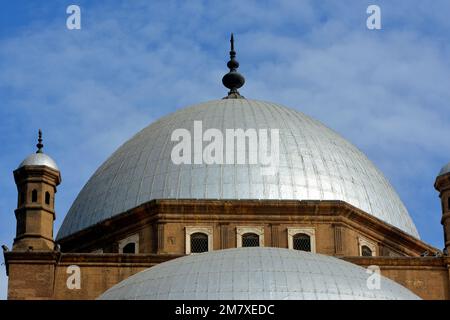 La grande mosquée de Muhammad Ali Pasha ou la mosquée d'Alabâtre dans la Citadelle du Caire, le matériel principal est le calcaire probablement provenant des grandes pyramides Banque D'Images