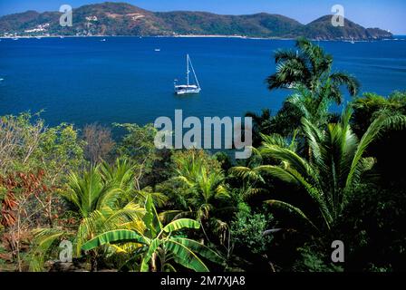 Mexique, Côte du Pacifique, Guerrero, Bahia de Zihuatenejo Banque D'Images