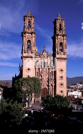 Mexique, Guerrero, Taxco, Parroquia de Santa Prisca Banque D'Images