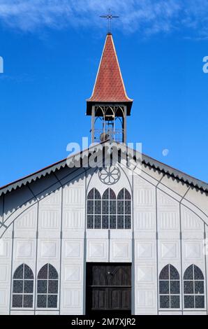 Mexique, Baja California sur, Mulege, Santa Rosalia, Eglise conçue par Gustav Eiffel, Iglesia de Santa Barbara Banque D'Images