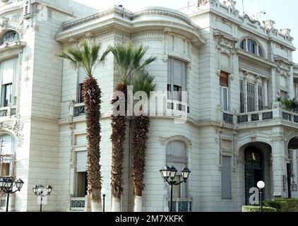 Le palais Zafaran de Saffron, un palais royal égyptien construit en 1870, le traité anglo-égyptien de 1936 y fut signé et la ligue arabe 1945 fut créée Banque D'Images