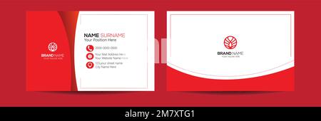 Modèle de carte de visite, modèle de carte de visite recto verso, carte de visite, modèle de carte de visite. Carte de visite pour un usage professionnel et personnel Illustration de Vecteur