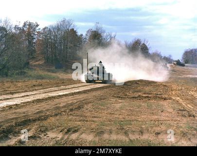 Les fantassins suivent un entraînement avancé avec un char M60A1 au Centre Army Armor. Base: Fort KNOX État: Kentucky (KY) pays: États-Unis d'Amérique (USA) Banque D'Images