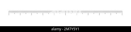 Échelle de règle mathématique, ruban à coudre, thermomètre médical ou météorologique. Tableau de mesure horizontale avec marquage. Modèle d'outil distance, hauteur ou longueur. Illustration graphique vectorielle Illustration de Vecteur