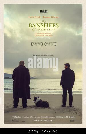 Affiche du film les Banshees of Inishenin Banque D'Images