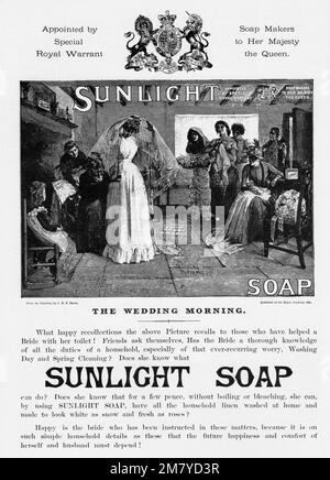 Publicité victorienne pour savon de soleil c1890 Banque D'Images