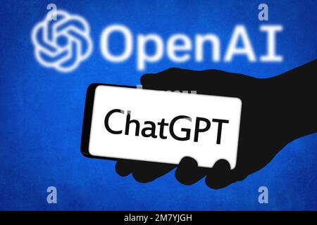 ChatGPT chatbot par OpenAI - intelligence artificielle Banque D'Images